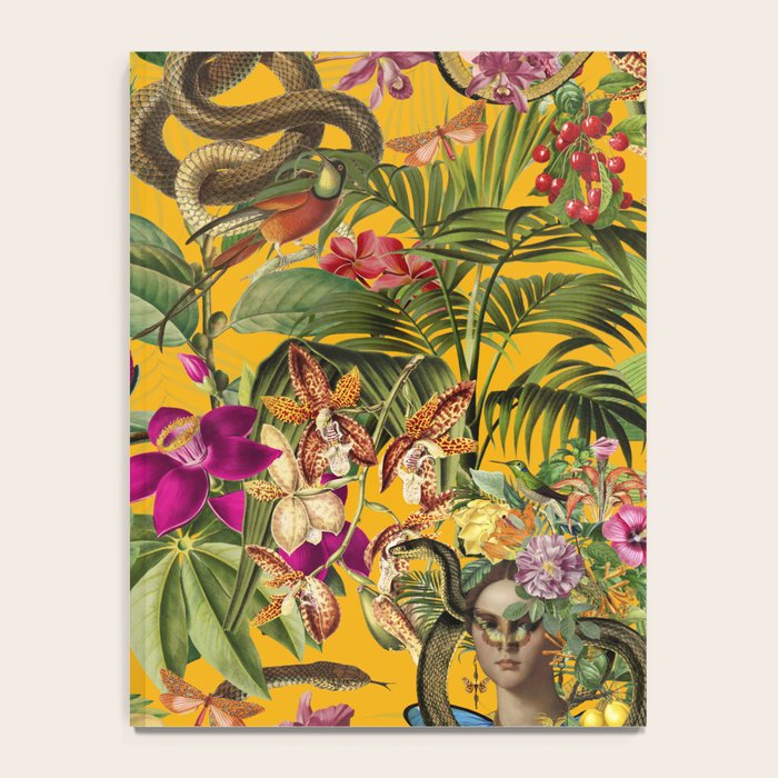 Snake Princess Tropical Jungle Vibes Multicolor Yellow Notebook Gallery Image 4