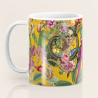 Snake Princess Tropical Jungle Vibes Multicolor Yellow Coffee Mug Gallery Image 3