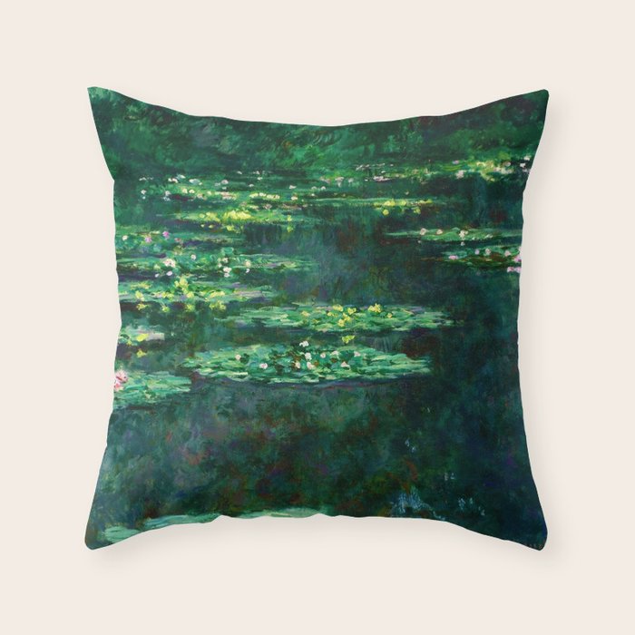 Claude Monet "Water Lilies" (14) Throw Pillow Gallery Image 6