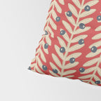Festive Berries / Red, Beige & Blue Pillow Sham Gallery Image 4