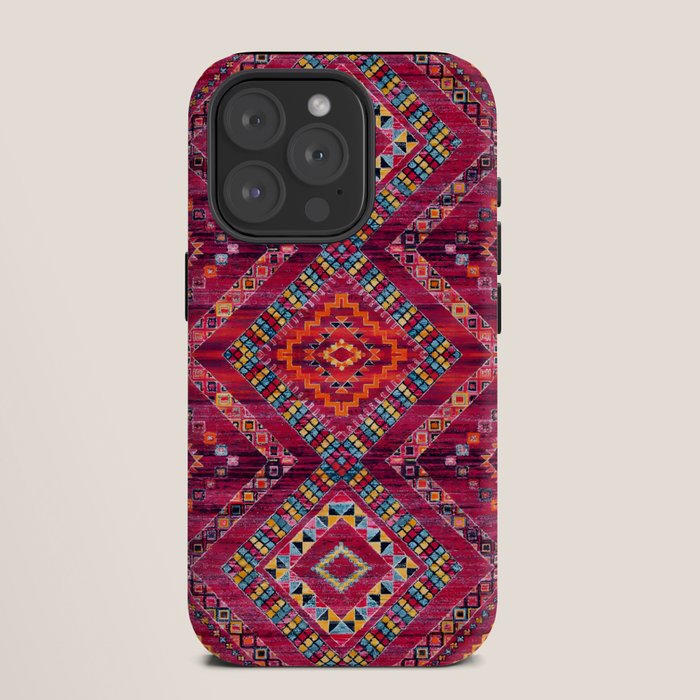 Rose Oasis: Vintage Bohemian Geometric Heritage iPhone Case Gallery Image 11