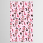 Miss Pink Poodle Tablecloth Gallery Image 2