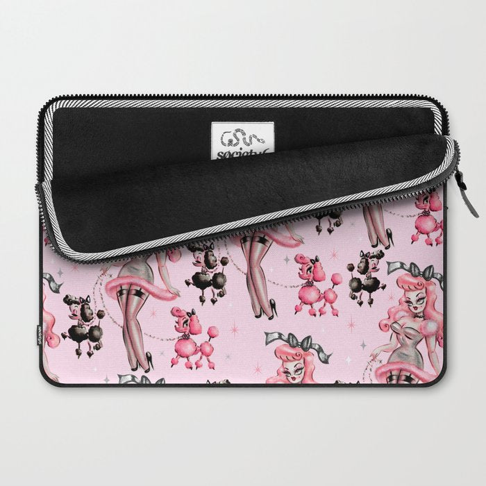 Miss Pink Poodle Laptop Sleeve Gallery Image 2