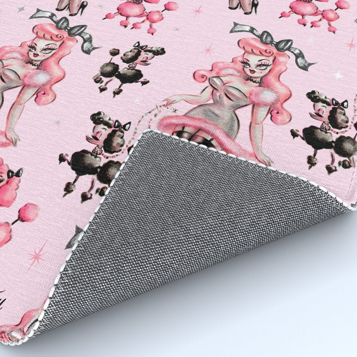 Miss Pink Poodle Rug Gallery Image 4