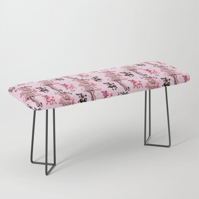 Miss Pink Poodle Bench Gallery Image 1