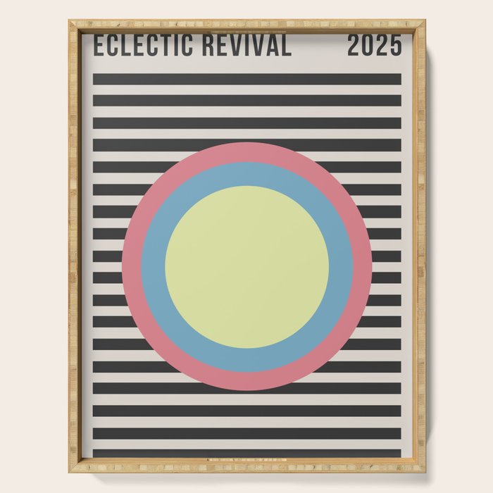 Retro Fusion Eclectic Revival Serving Tray Gallery Image 1