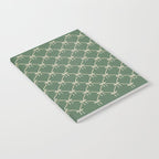 Bows & Ribbons Pattern XXVI Natural Green Notebook Gallery Image 2