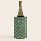 Bows & Ribbons Pattern XXVI Natural Green Wine Chiller Gallery Image 1