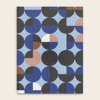 brown blue geometric elegance Notebook Gallery Image 4