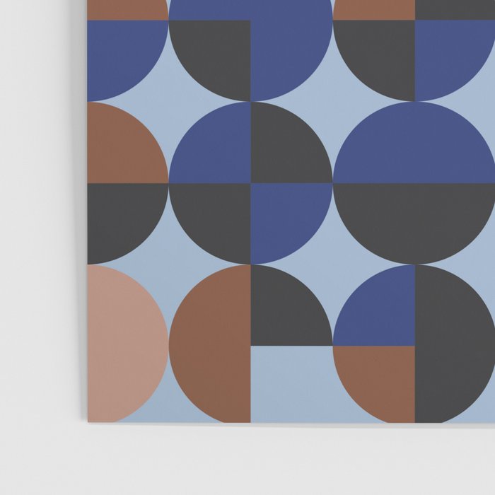 brown blue geometric elegance Poster Gallery Image 3