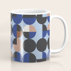 brown blue geometric elegance Coffee Mug Gallery Image 1
