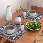 brown blue geometric elegance Placemat Gallery Image 2