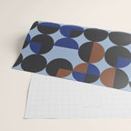 brown blue geometric elegance Wrapping Paper Gallery Image 2
