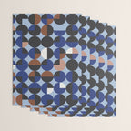 brown blue geometric elegance Wrapping Paper Gallery Image 3