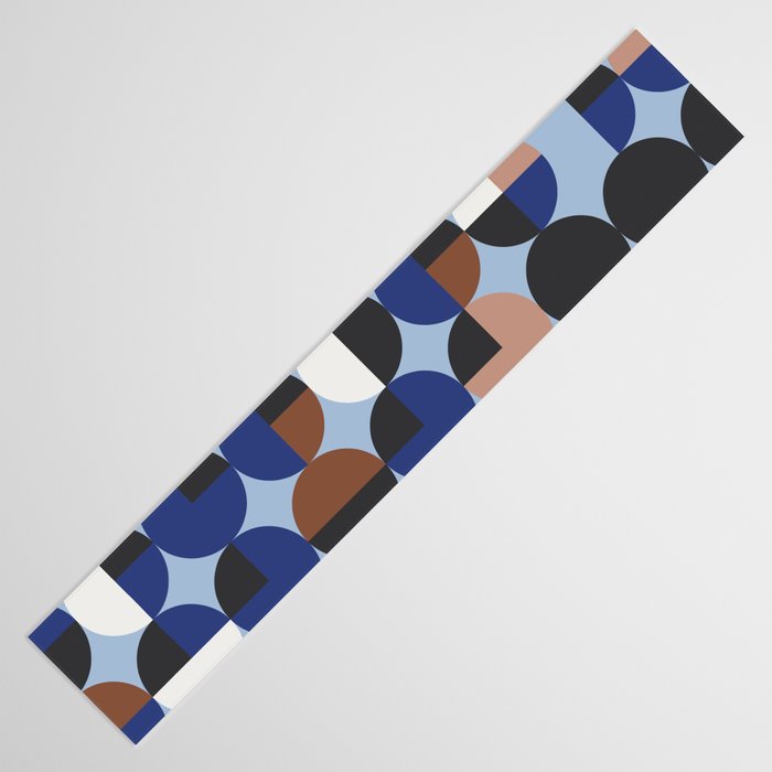 brown blue geometric elegance Table Runner Gallery Image 3