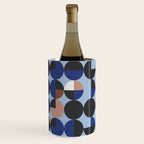 brown blue geometric elegance Wine Chiller Gallery Image 3