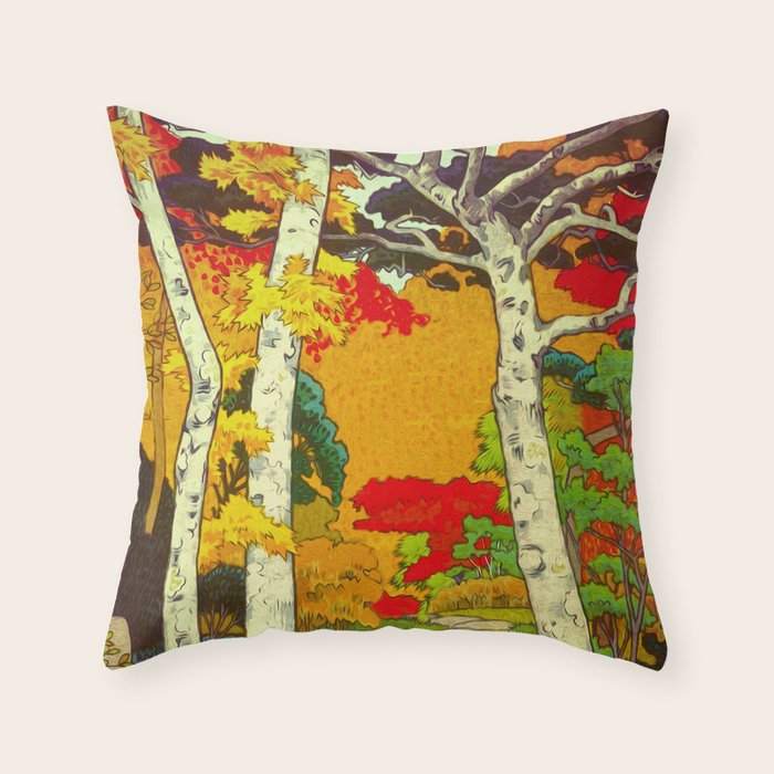 Home at Syin Throw Pillow Gallery Image 1