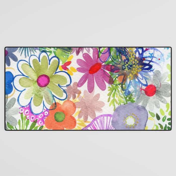 floral hurricane Desk Mat Gallery Image 3