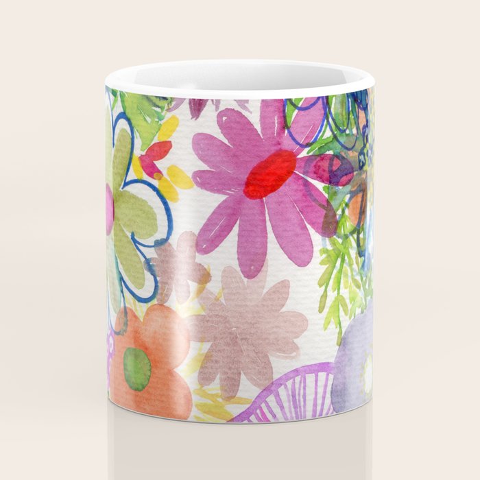floral hurricane Coffee Mug Gallery Image 4