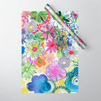 floral hurricane Wrapping Paper Gallery Image 1