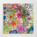 floral hurricane Wood Wall Art Gallery Image 1
