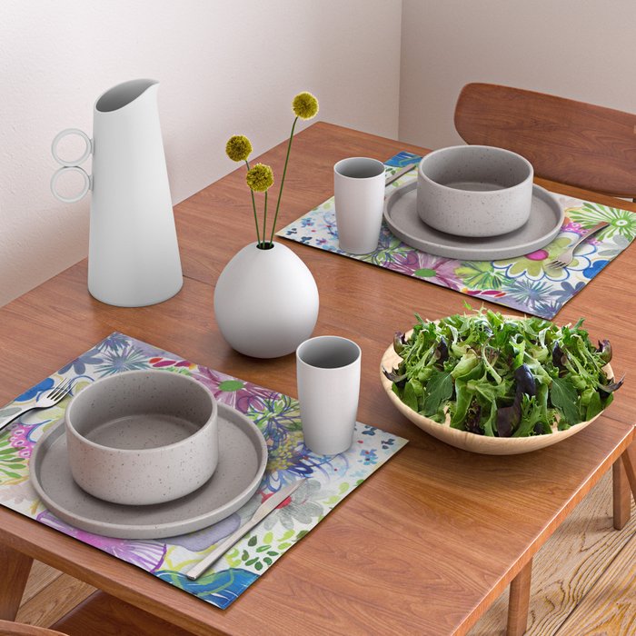 floral hurricane Placemat Gallery Image 2