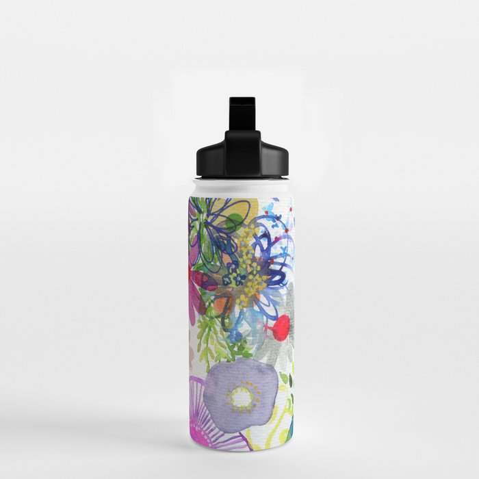 floral hurricane Water Bottle Gallery Image 2