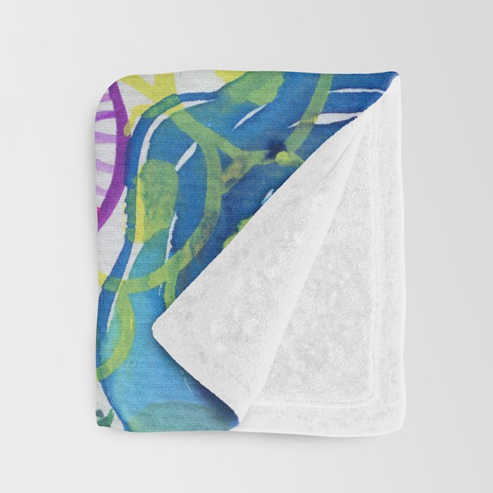 floral hurricane Throw Blanket Gallery Image 3