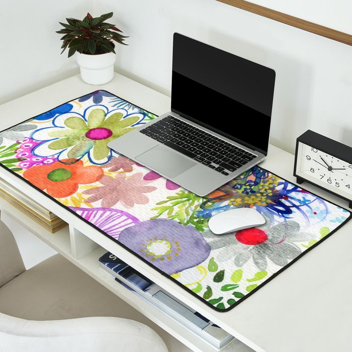 floral hurricane Desk Mat Gallery Image 2