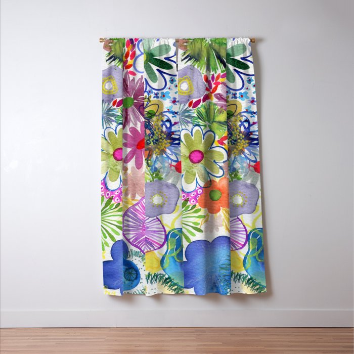 floral hurricane Window Curtain Gallery Image 3