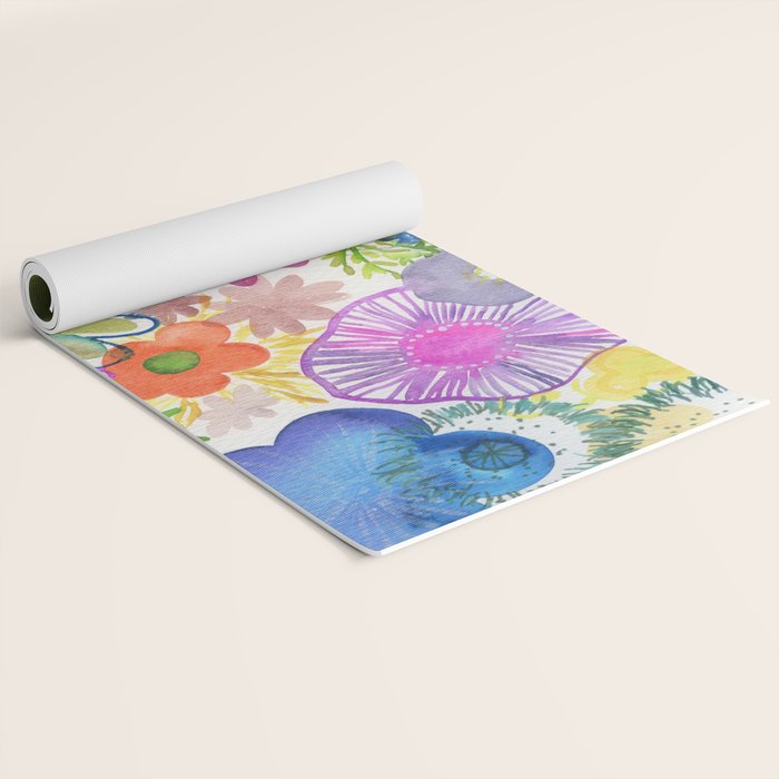 floral hurricane Yoga Mat Gallery Image 2