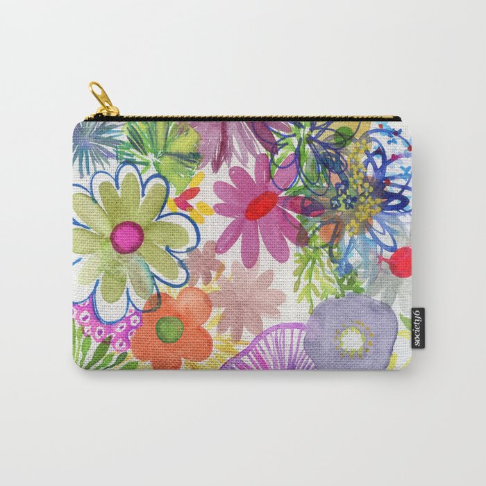 floral hurricane Carry All Pouch Gallery Image 1