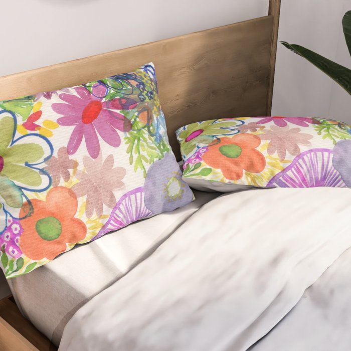 floral hurricane Pillow Sham Gallery Image 2