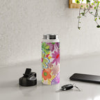 floral hurricane Water Bottle Gallery Image 4