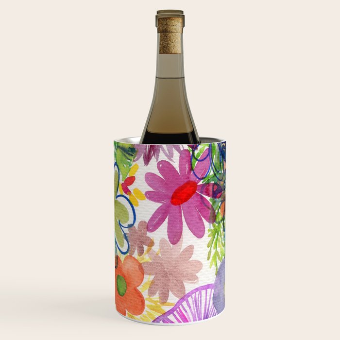 floral hurricane Wine Chiller Gallery Image 1