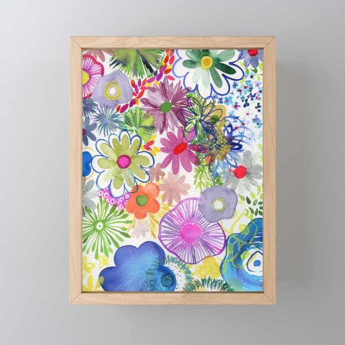 floral hurricane Mini Art Print Gallery Image 1