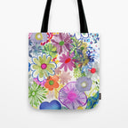 floral hurricane Tote Bag Gallery Image 1