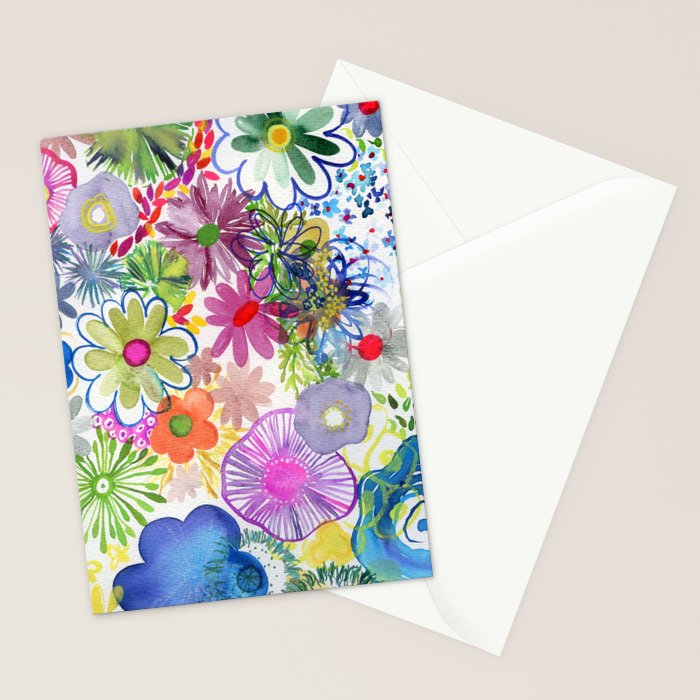 floral hurricane Stationery Card Gallery Image 2