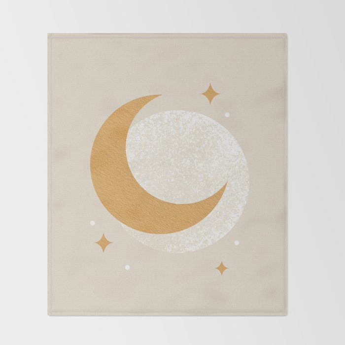 Moon Sparkle - Celestial Throw Blanket Gallery Image 2