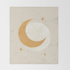 Moon Sparkle - Celestial Throw Blanket Gallery Image 2