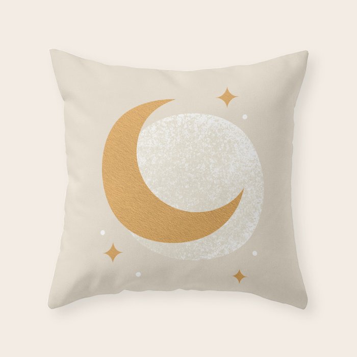 Moon Sparkle - Celestial Throw Pillow Gallery Image 6