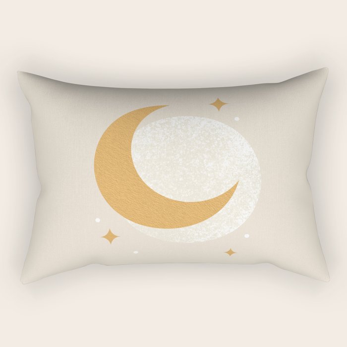 Moon Sparkle - Celestial Rectangular Pillow Gallery Image 2