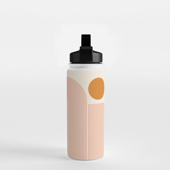 Abstraction_SUN_LINE_ART_Minimalism_002 Water Bottle Gallery Image 2