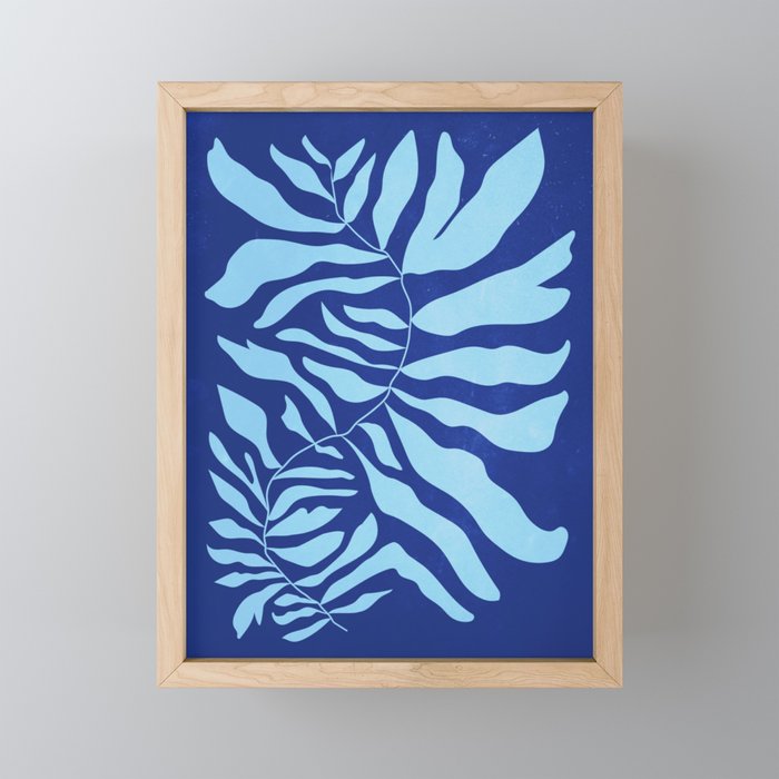 JAZZ FERNS 01 | Starry Blue Matisse Edition Mini Art Print Gallery Image 1