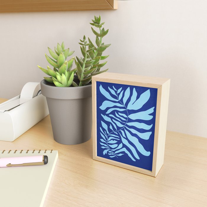 JAZZ FERNS 01 | Starry Blue Matisse Edition Mini Art Print Gallery Image 2