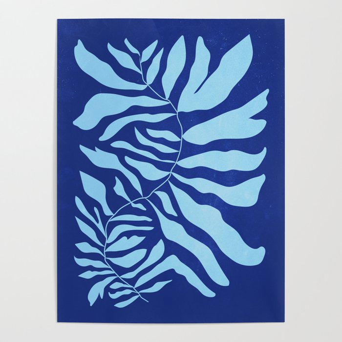 JAZZ FERNS 01 | Starry Blue Matisse Edition Poster Gallery Image 1
