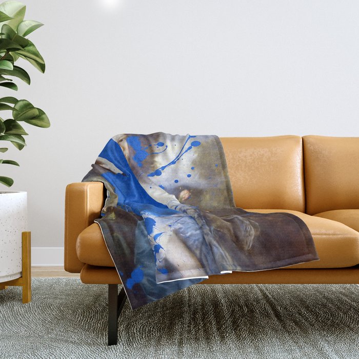 Blue Bomb Throw Blanket Gallery Image 1