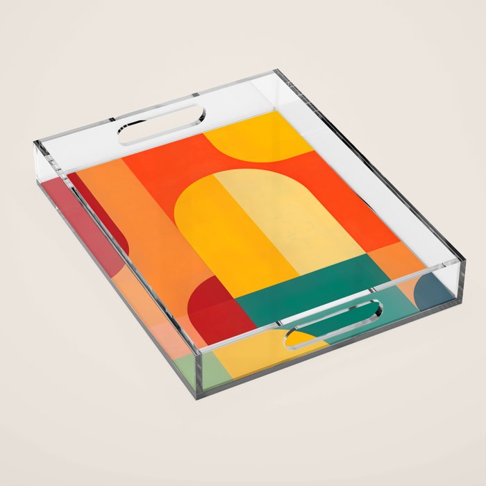 Colored Archs Acrylic Tray Gallery Image 1