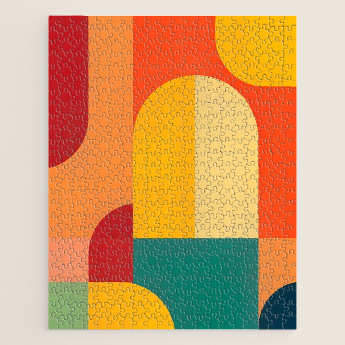 Colored Archs Jigsaw Puzzle Gallery Image 1