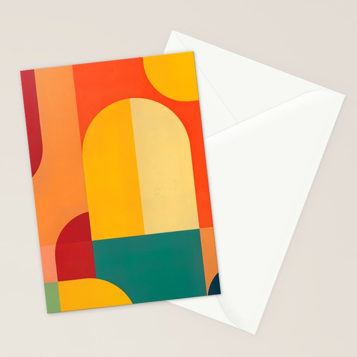 Colored Archs Stationery Card Gallery Image 2